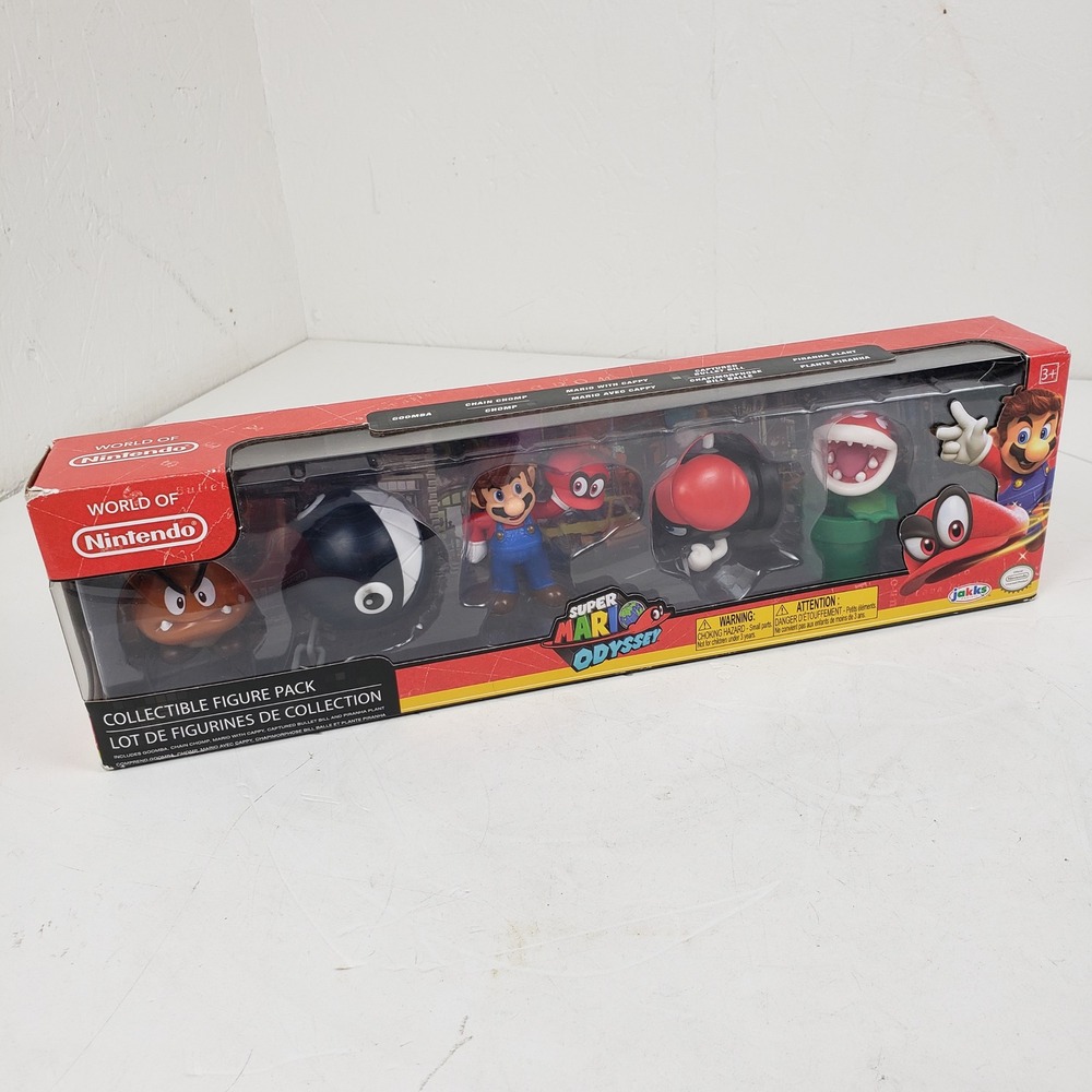 Jakks World of Nintendo Super Mario Odyssey Collectible Figure 5 Pack Set